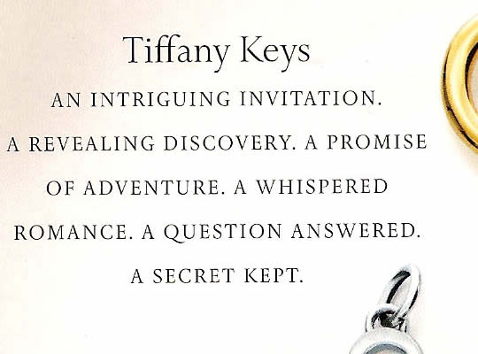 Tiffany Keys - Ad Text