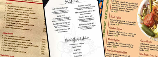 menus