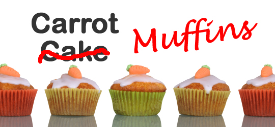 Carrot Cake, er, Muffins