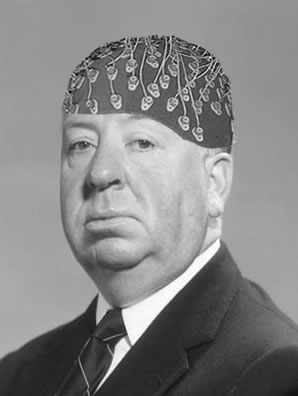 Alfred Hitchcock EEG cap