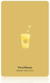 Starbucks Gold Card