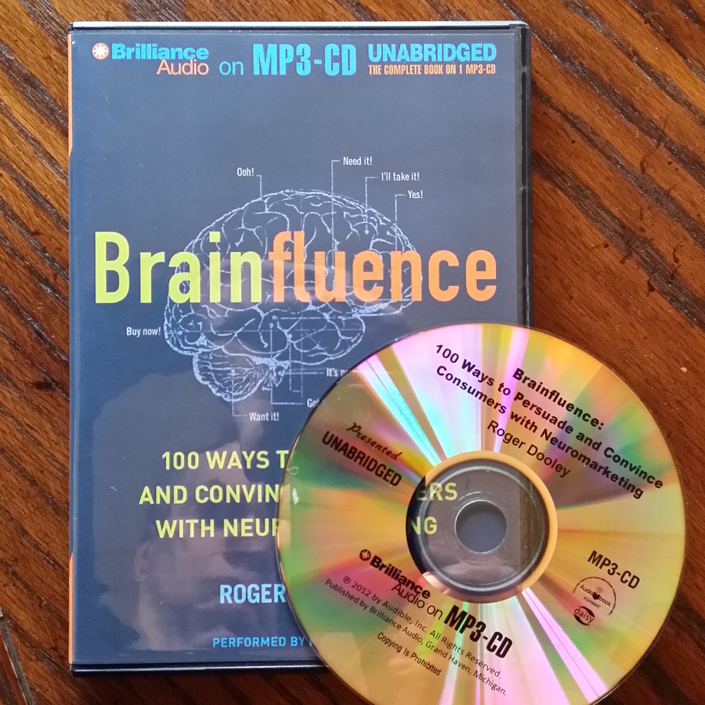 Brainfluence on MP3 CD