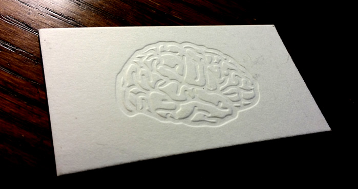 business card brain