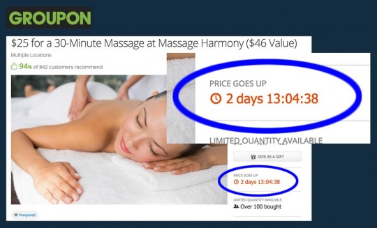 groupon timer