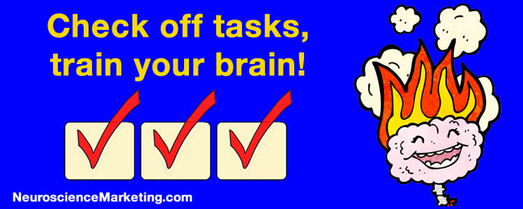 check off tasks, train your brain