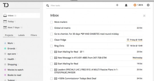Todoist in Gmail