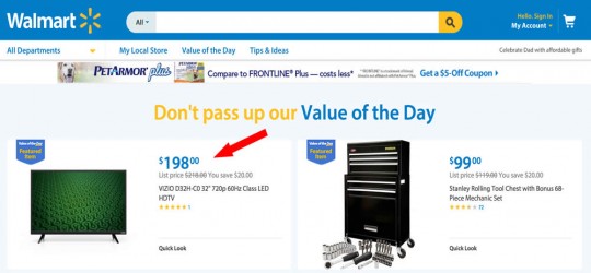 Walmart price primacy