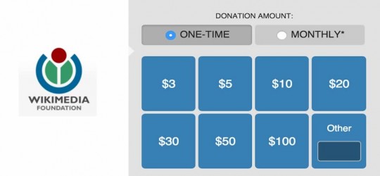 wikimedia donations