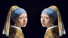 girl with pearl earring - two views