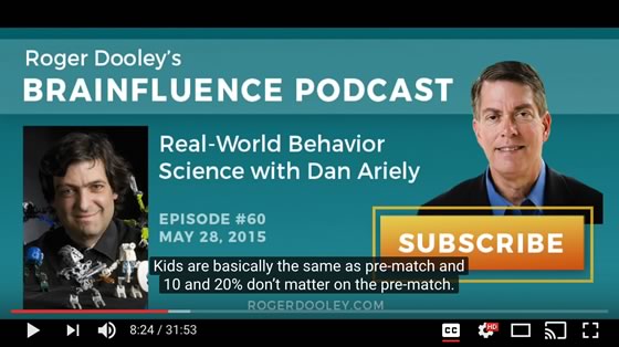 Dan Ariely and Roger Dooley on the Brainfluence Podcast