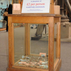 oxford museum of natural history donation box