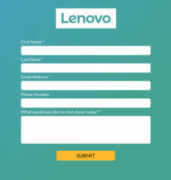 Lenovo chat box